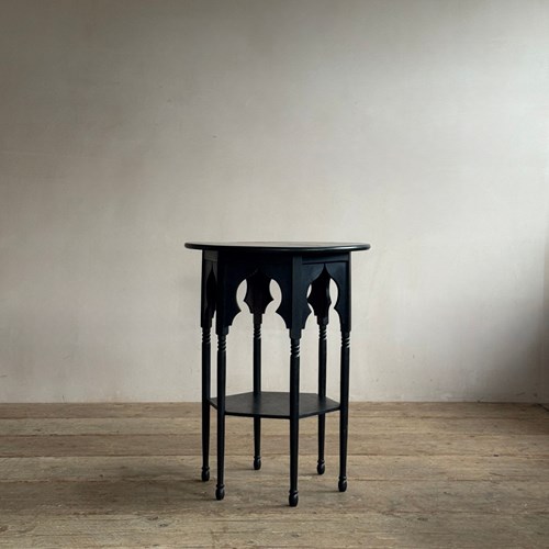 Ebonised Moorish Occasional Table