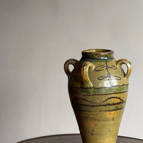 Glazed Amphora Vessel