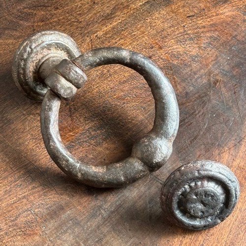 Antique Iron Ring Knocker