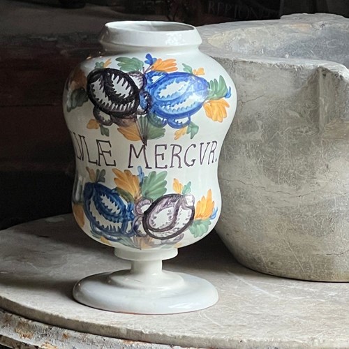 Majolica Pharmacy Jar