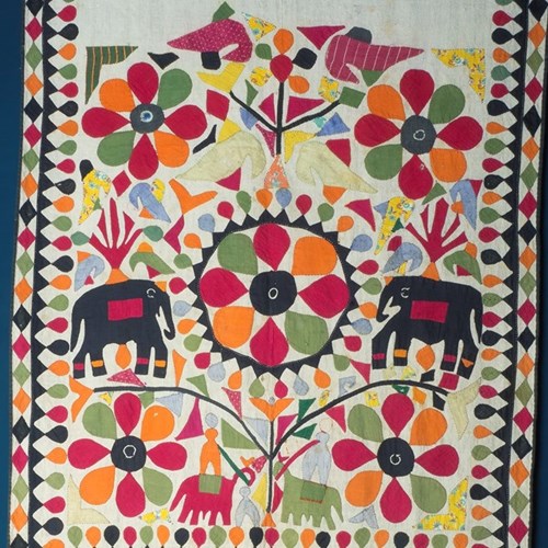 Applique Quilt Cover, Gujurat, Early 20Th Century