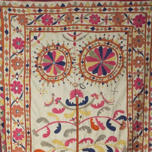 Embroidered Quilt Cover, Gujurat