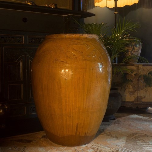 Huge 18Th/19Th Century Chinese Martaban Jar