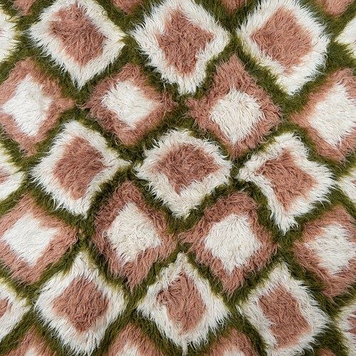 Large Mid Century Tulu Sleeping Carpet