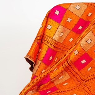 Orange And Pink Phulkari Bagh Early...