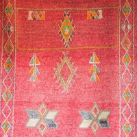 Antique Pink Moroccan Berber Rug