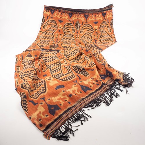 Sumba Ikat Panel With Lizards