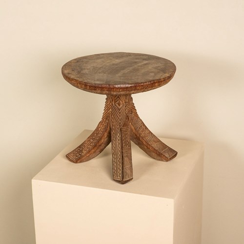 Early 20Th Century African Igbo Stool