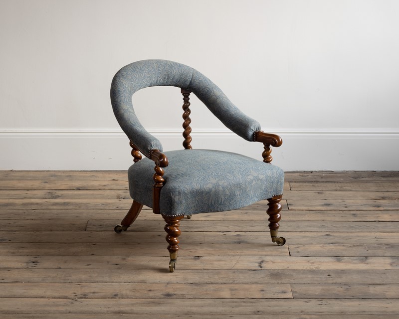 A Victorian walnut barley-twist low chair-ron-green-8d2fe904-cd60-41ce-a206-e8da3f8d017b-main-637726693508336810.jpeg