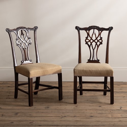 A Set Of Six Mahogany Dining Chairs