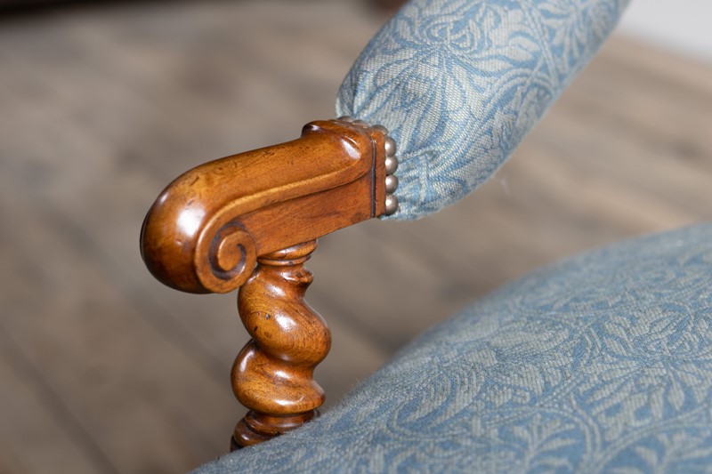 A Victorian walnut barley-twist low chair-ron-green-cb9a858f-f041-40fa-8813-6bf88f87517d-main-637726694707860811.jpeg