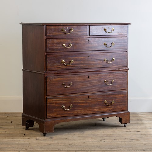 A Large George III Mahogany Chest Of Drawers