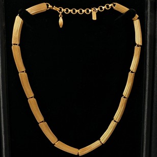 Vintage Monet Signed Modernist Gold...