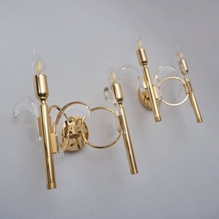 Pair Vintage Palm Tree Wall Lights ...
