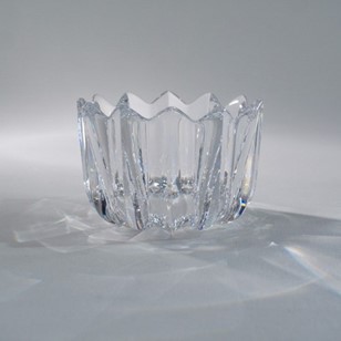 Vintage Orrefors Crystal Fleur Bowl...