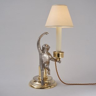 Monkey Candlestick Table Lamp By Ha...