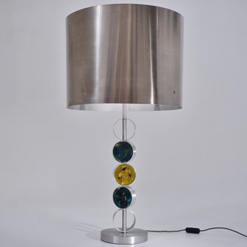 RAAK Amsterdam Brutalist Large Table Lamp By Nanny Still, Metal & Glass, Rewired