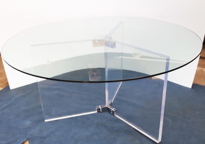 154Cm Vintage Chrome Lucite Glass Round Dining Table-roomscape-xl-lucite-and-glass-round-dining-table-3-main-637236070581460873.jpg