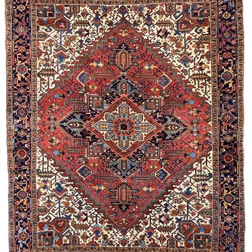 Antique Heriz Carpet 3.44M X 2.63M