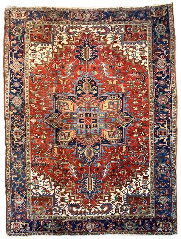 Antique Heriz Carpet 3.37M X 2.42M-rug-addiction-0-main-638084455449556837.jpeg