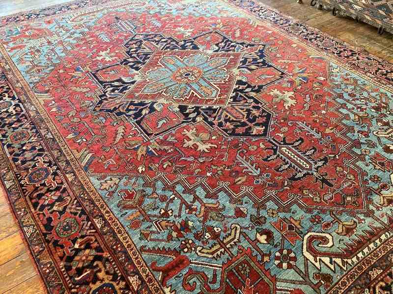 Antique Heriz Carpet 3.96M X 2.93M-rug-addiction-4-23-17-00001-2b-antique-persian-heriz-carpet-main-638235660140954517.jpeg