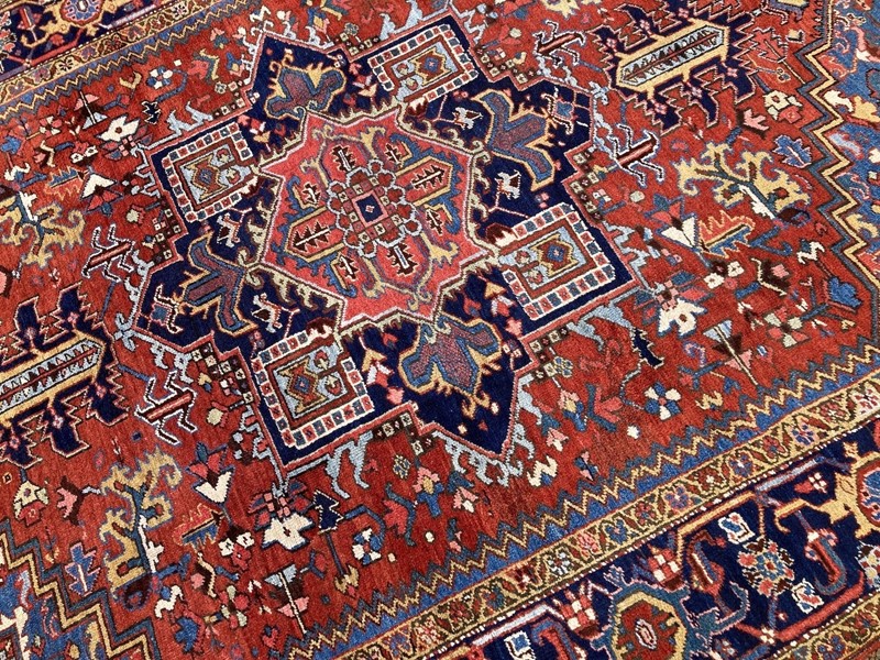 Antique Heriz Carpet 2.95m x 2.21m-rug-addiction-8-22-main-637920377762953176.jpeg