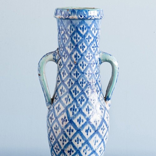 Moroccan Safi Double-Handed Pottery Vase, 1930S