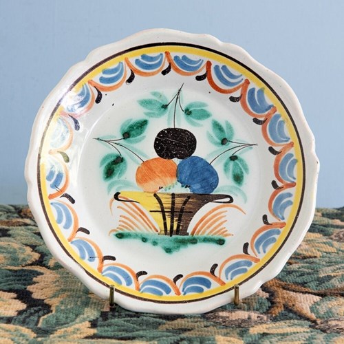 Nevers Faience, Fruits Plate, Early 19Th Century