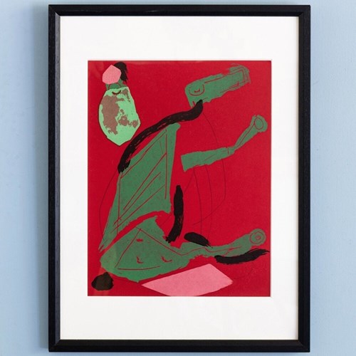 Marino Marini, Composition, Lithograph On Paper, 1970