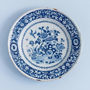 Nevers Faience, Large Blue & White ...