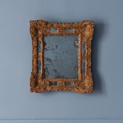 French Gilt Gesso Margins Mirror, 19Th Century