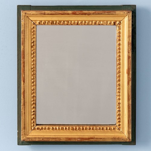 French Gilt Gesso Beaded Mirror, Late 18Th Century