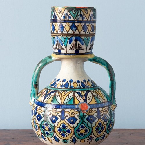 Moroccan Pottery, Fez Berrada Ewer, Early 20Th Century