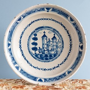 Nevers Faience, Large Blue & White ...