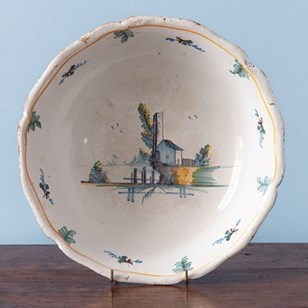 Nevers Faience, Polychrome Folly Bo...