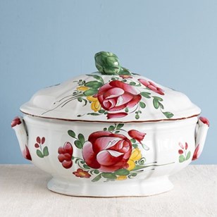 Les Islettes Faience, Large Floral ...