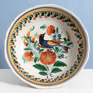 Quimper Faience, Polychrome Serving...