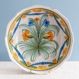 Nevers Faience, Polychrome Serving ...