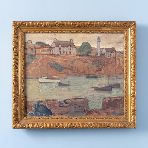 Fernand Pineau Chaillou, Douelan, Oil Painting On Canvas, Early 20Th Century