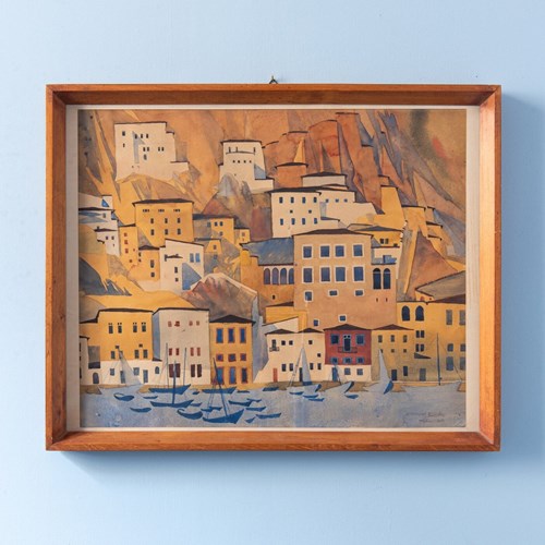 Greek School, Hydra, Watercolour On Paper, 1952