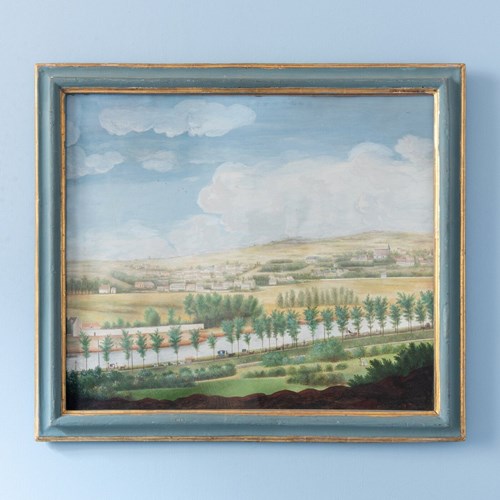 French School, View Of Auteuil, Watercolour And Gouache On Paper, Early 19Th Cen