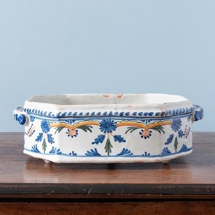 La Rochelle Faience, Blue And Orang...