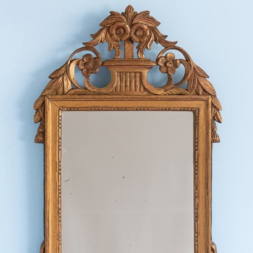 French Giltwood Mirror, Early 18Th Century