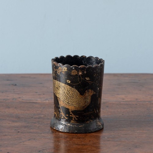 French Papier-Mâché Pencil Holder, 19Th Century