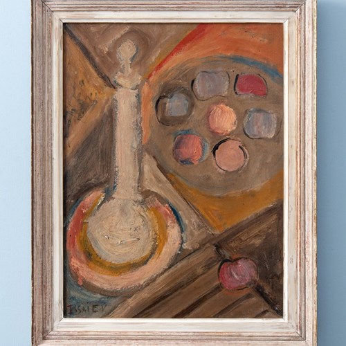 Nikolai Issaiev, Still Life With Fruits, Gouache And Oil Painting On Board, Midc