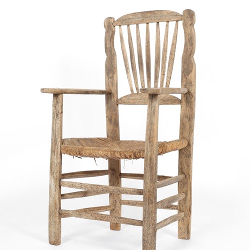 Primitive irish elm chair