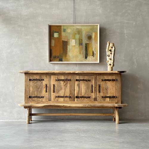 A 1950S Olive Wood Credenza