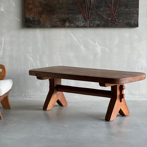 An Oak Coffee Table By De Puydt