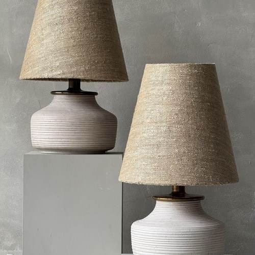 A Pair Of 1970S Italian Ceramic Lamps