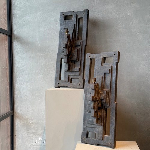 An Exceptional 1970S Brutalist Floor Lamp In Composite Concrete. The Work Of A T